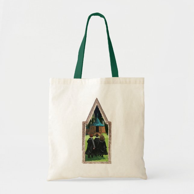 Bolsa Tote HARRY POTTER™, Ron e Hermione no Hut de Hagrid (Frente)