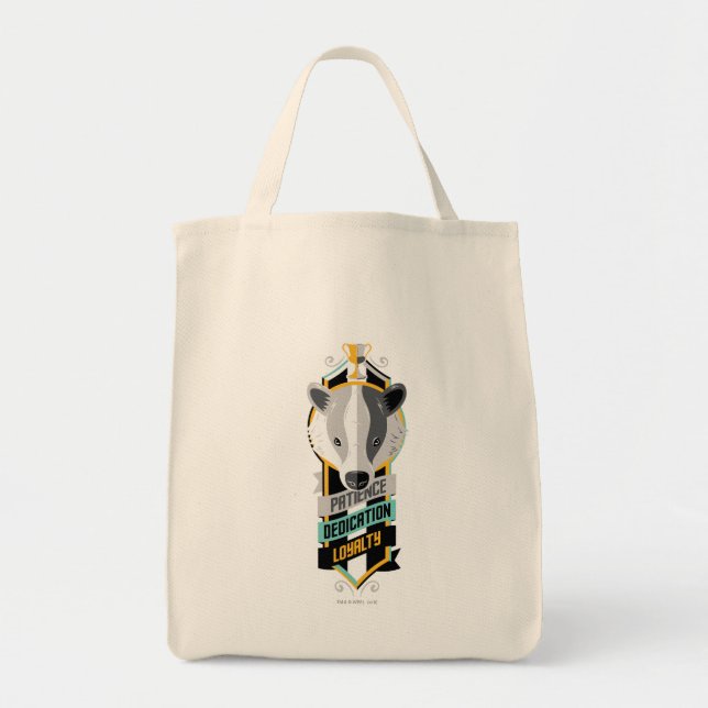 Bolsa Tote Harry Potter | Símbolo das Características da Casa (Frente)