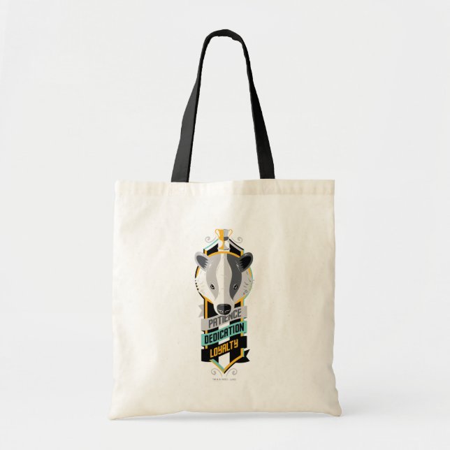 Bolsa Tote Harry Potter | Símbolo das Características da Casa (Frente)
