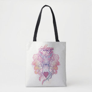 Bolsa Tote Harry Potter Spell "Sempre" Doce Patronus