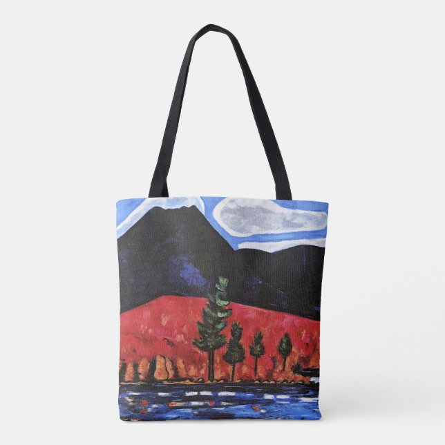 Bolsa Tote Hartley - Monte Katahdin, Maine, Estados Unidos (Verso)