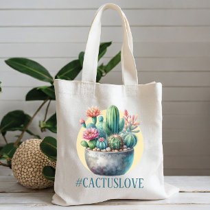 Bolsa Tote Hashtag Cactuslove