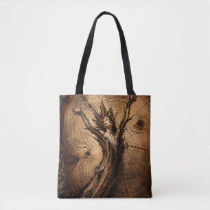 Bolsa Tote “Hathoria” – Um Retrato de Mulher na Natureza