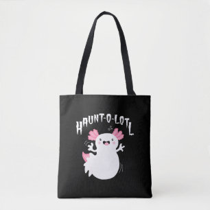 Bolsa Tote Haunt-O-Lotl Ghost Axolotl