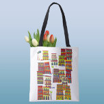Bolsa Tote Havana Cuba<br><div class="desc">Arte moderna contemporânea da cidade baseada em Havana,  Cuba. Cores vibrantes e detalhes divertidos. Arte original de Nic Squirrell.</div>