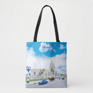 Bolsa Tote Havana, Cuba - Alma Clássica Vintage