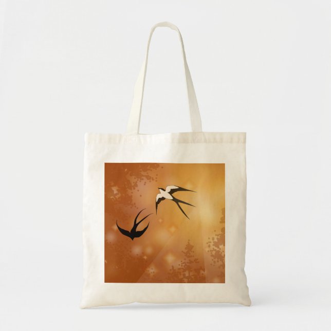 Bolsa Tote Haven Song - Par de Swallow (Frente)