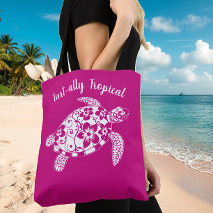 Bolsa Tote Hawaiai Turtle Pink - Pescador estético