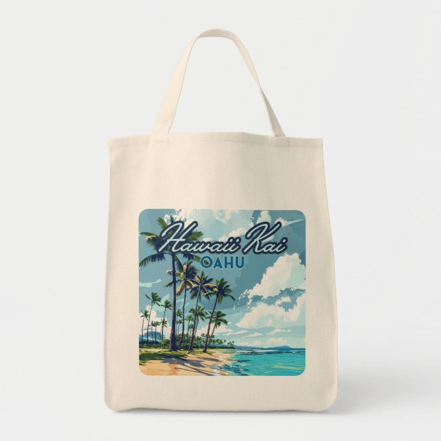 Bolsa Tote Hawaii Kai Honolulu Oahu Hawaii Retro (Frente)
