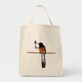Bolsa Tote Hawaiian Shama Bird Selfie