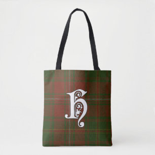 Bolsa Tote Hayes Clan Tartan Monograma