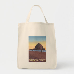 Bolsa Tote Haystack Rock Viagens vintage