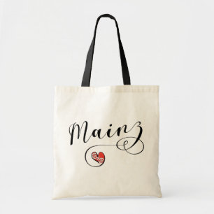 Bolsa Tote Heart Mainz Flag, Adoro Mainz, Meenz Tote Bag