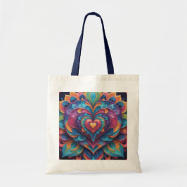 Bolsa Tote Heart Mandala