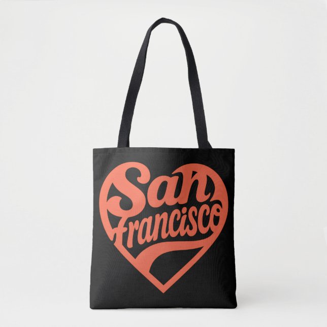 Bolsa Tote Heart San Francisco (Frente)