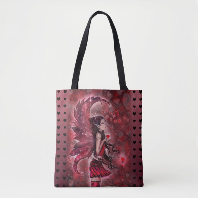 Bolsa Tote Hearts Fantasy Fairy Art de Molly Harrison (Frente)