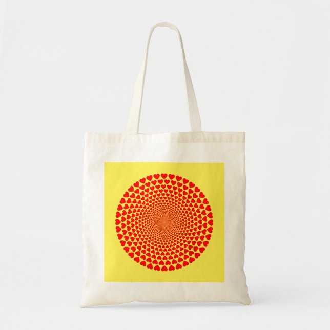 Bolsa Tote Hearts Mandala Design (Frente)