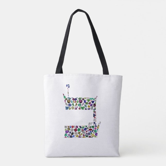 Bolsa Tote Hebraico - Letra BET (Verso)