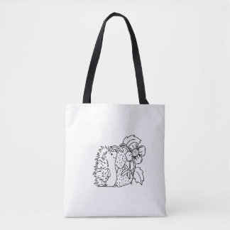 Bolsa Tote Hedgehog and Strawberries