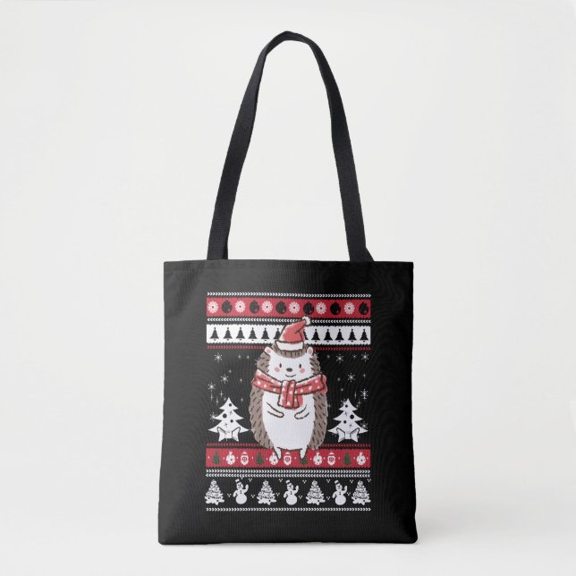 Bolsa Tote Hedgehog Christmas (Frente)