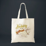 Bolsa Tote Hedwig Whimsical Forest Drawing<br><div class="desc">Show your house spirit in the coziest way with this charming Hedwig™ design. Featuring the beloved snowy owl bundled up in a warm Gryffindor house-colored scarf, this playful illustration captures the magic and loyalty of Harry Potter’s trusted companion. Set against a whimsical woodland backdrop with subtle sparkling accents, the hand-drawn...</div>