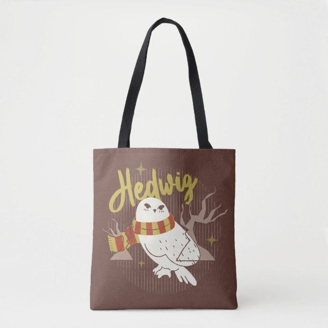 Bolsa Tote Hedwig Whimsical Forest Drawing (Frente)