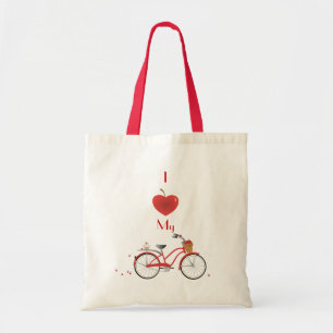 Bolsa Tote Heitres bicicleta de kirsch