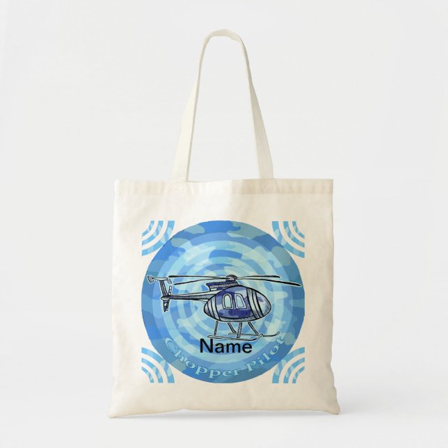 Bolsa tote Helicóptero Blue Sky (Frente)