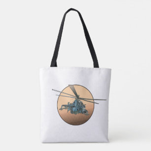 Bolsa Tote helicóptero de animação