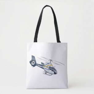 Bolsa Tote Helicóptero de desenho animado