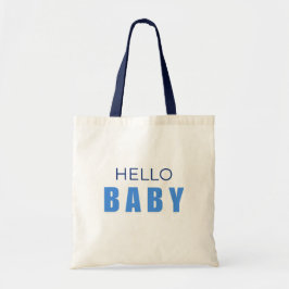 Bolsa Tote Hello Baby boy Shower Tote Bag
