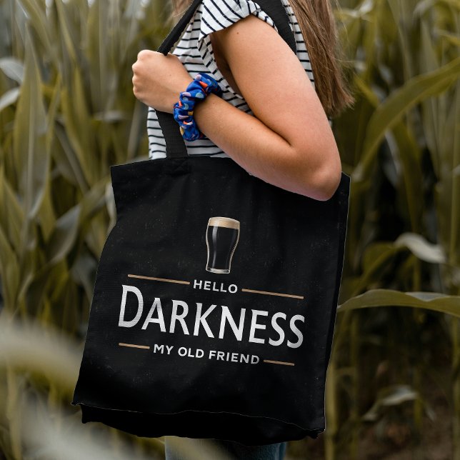 Bolsa Tote Hello Darkness My Old Friend Funny St Patricks Day (Criador carregado)