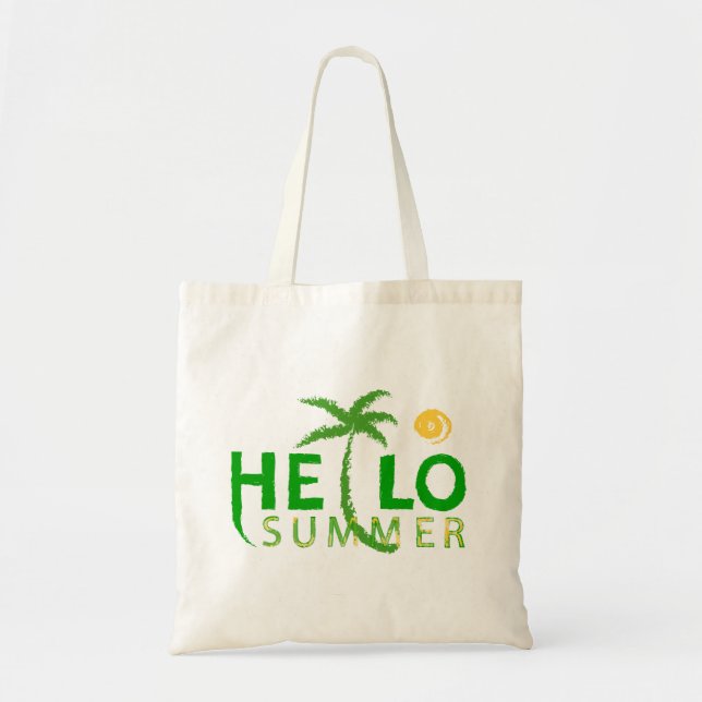 Bolsa Tote Hello Summer Tote Bag (Frente)
