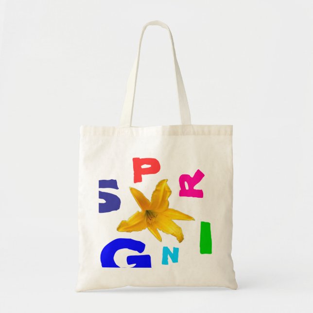 Bolsa Tote Hemerocallis havaiano para o primavera (Frente)