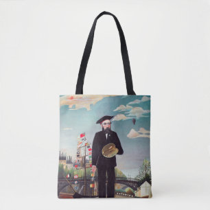 Bolsa Tote Henri Rousseau - Autorretrato-Paisagem