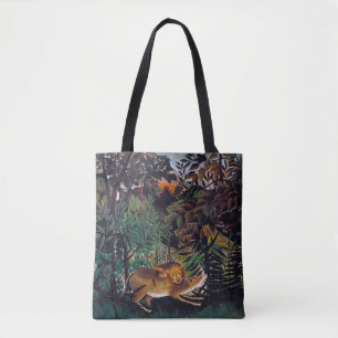 Bolsa Tote Henri Rousseau - O Leão Faminto