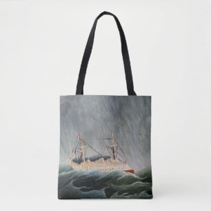 Bolsa Tote Henri Rousseau - O Navio no Tempest