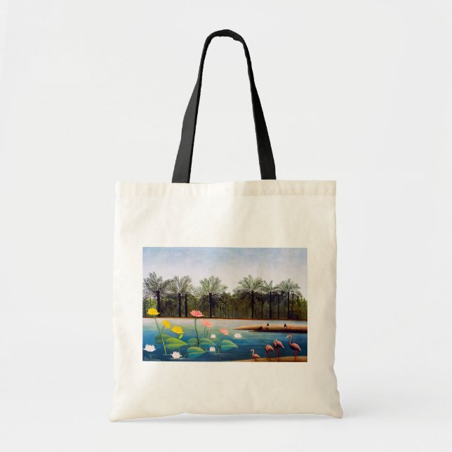 Bolsa Tote Henri Rousseau - Os Flamingos (Frente)