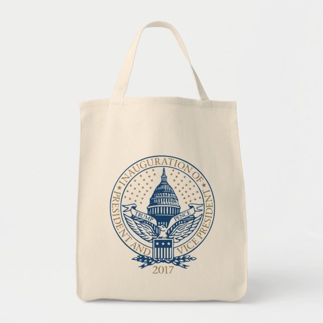 Bolsa Tote Herança do Presidente de Pé-Trump Inaugural Logoti (Frente)