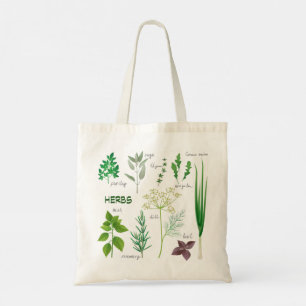 Bolsa Tote Herbáceas de Design de Tote Bag