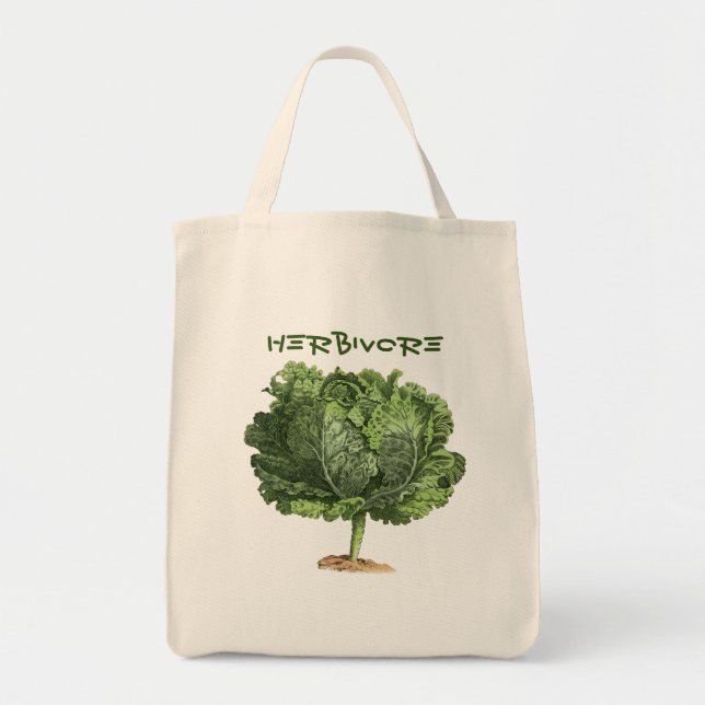 Bolsa Tote Herbivore Vegan Vegetarian (Frente)