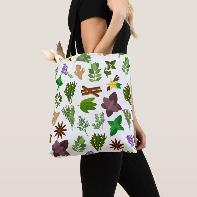 Bolsa Tote Herbs  (Close Up)