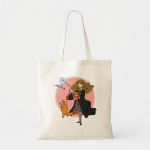 Bolsa Tote Hermione e Crookshanks Wingardium Leviosa