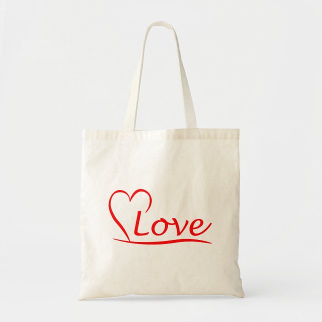 Bolsa Tote Herz mit Liebe (Frente)