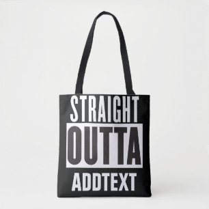 Bolsa Tote Hetero de saída adicione seu texto