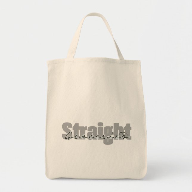 Bolsa Tote Hetero fora das compras Tote Bag (Frente)