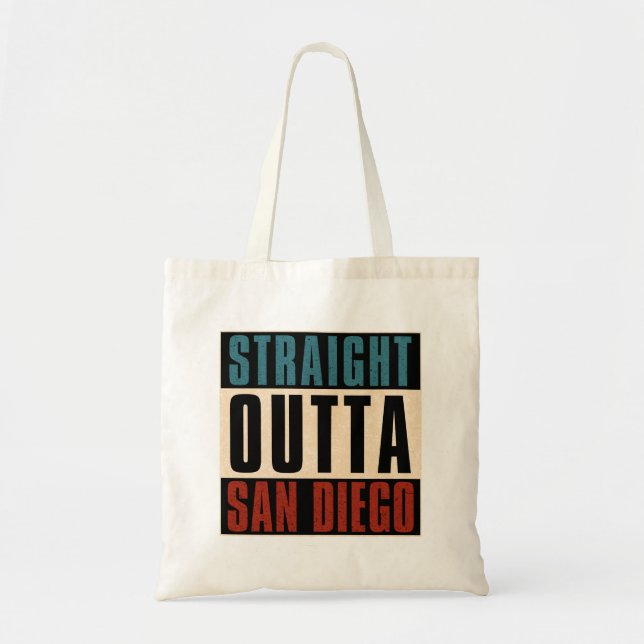 Bolsa Tote Hetero Outta San Diego California CA EUA (Frente)