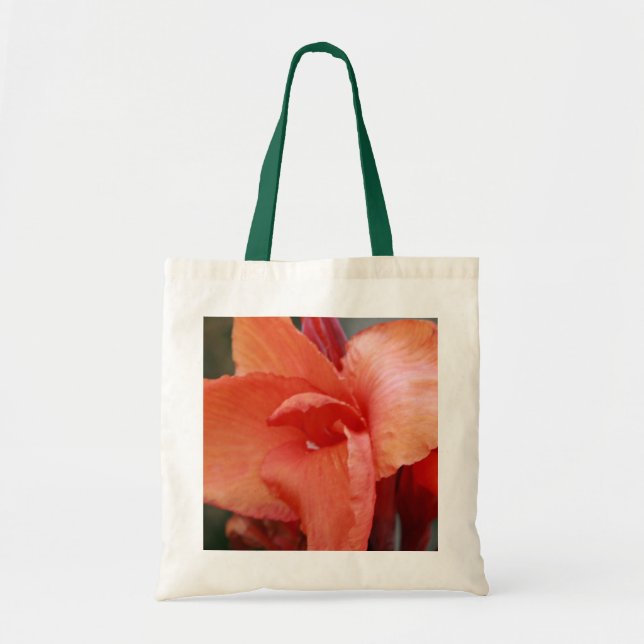 Bolsa Tote Hibiscus alaranjado (Frente)