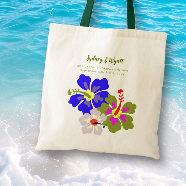 Bolsa Tote Hibiscus Flowers Bote Bag Bem-Vindo (Criador carregado)