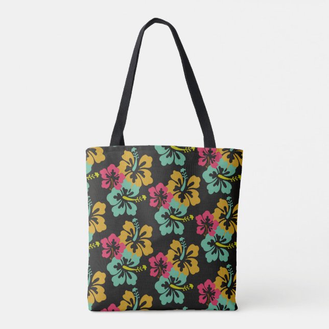 Bolsa Tote Hibiscus Pattern (Verso)